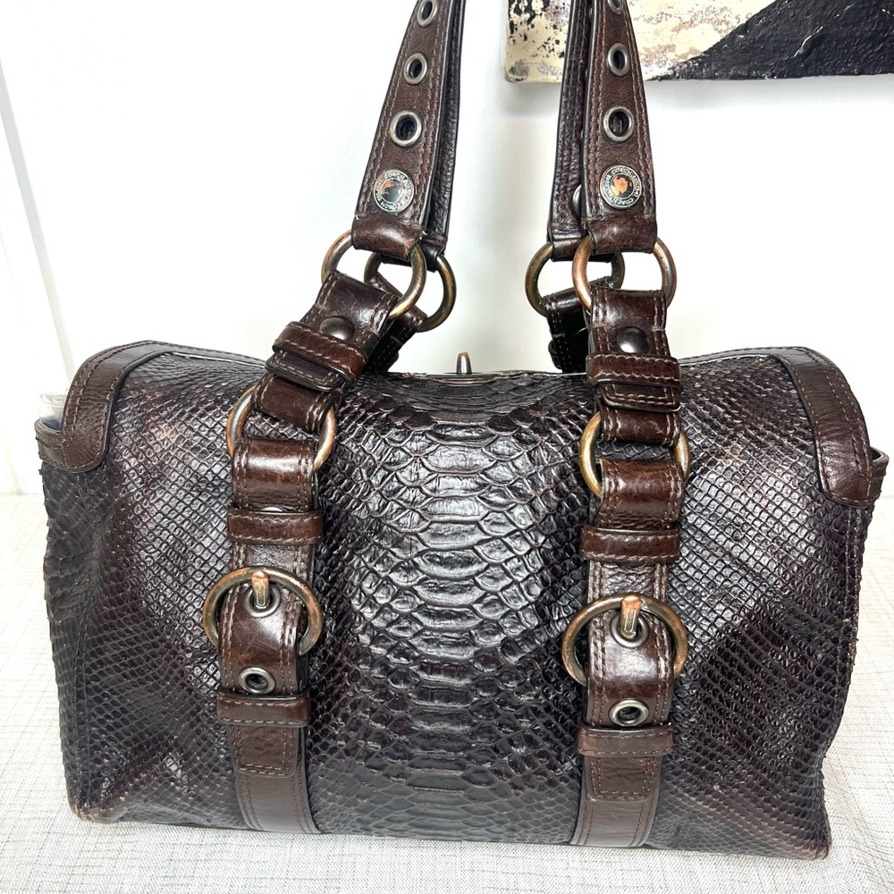 Limited Edition Coach Chelsea Python Embossed Lea… - image 12